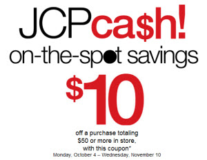 JC penney code $10 off JC penney code $10 off