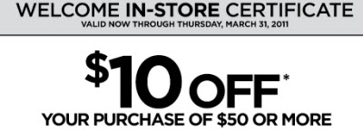 AVENUE coupon code March 2011