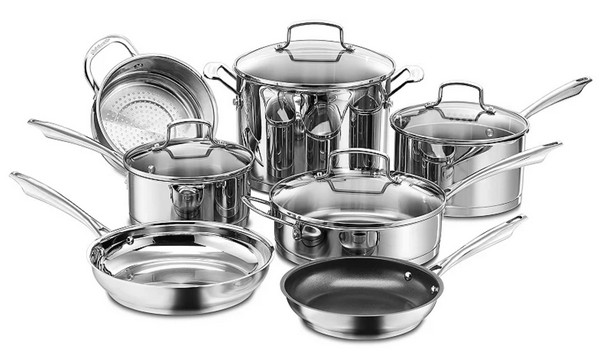 Cuisinart Professional 11-pc Stainless Steel Cookware Set